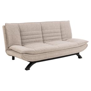 ACT NORDIC Faith sovesofa, m. click & clack - beige stof og sort stl (196x98)