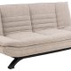 ACT NORDIC Faith sovesofa, m. click & clack - beige stof og sort stl (196x98)