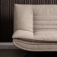 ACT NORDIC Faith sovesofa, m. click & clack - beige stof og sort stl (196x98)