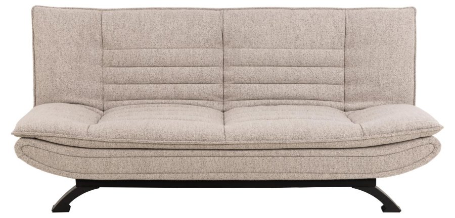 ACT NORDIC Faith sovesofa, m. click & clack - beige stof og sort stl (196x98)