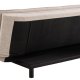 ACT NORDIC Faith sovesofa, m. click & clack - beige stof og sort stl (196x98)