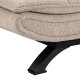 ACT NORDIC Faith sovesofa, m. click & clack - beige stof og sort stl (196x98)