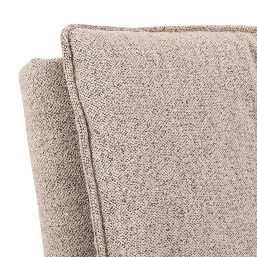 ACT NORDIC Faith sovesofa, m. click & clack - beige stof og sort stl (196x98)