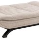 ACT NORDIC Faith sovesofa, m. click & clack - beige stof og sort stl (196x98)
