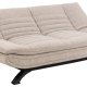 ACT NORDIC Faith sovesofa, m. click & clack - beige stof og sort stl (196x98)