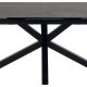 ACT NORDIC Heaven spisebord, m. 1 tillgsplade - sort keramik|glas og sort stl (200/240x100)