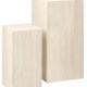 ACT NORDIC Dice pedestal, kvadratisk - beige travertinpapir (st af 2)