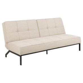 ACT NORDIC Perugia sovesofa - beige stof og sort stl