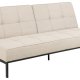 ACT NORDIC Perugia sovesofa - beige stof og sort stl
