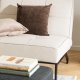 ACT NORDIC Perugia sovesofa - beige stof og sort stl