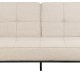 ACT NORDIC Perugia sovesofa - beige stof og sort stl