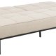 ACT NORDIC Perugia sovesofa - beige stof og sort stl