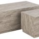 ACT NORDIC Dice sofabord, rektangulr/kvadratisk - gr papir med River marmormnster (st af 2)