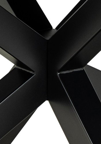 ACT NORDIC Heaven spisebord, m. 1 tillgsplade - rustbrun keramik|glas og sort stl (200/240x100)