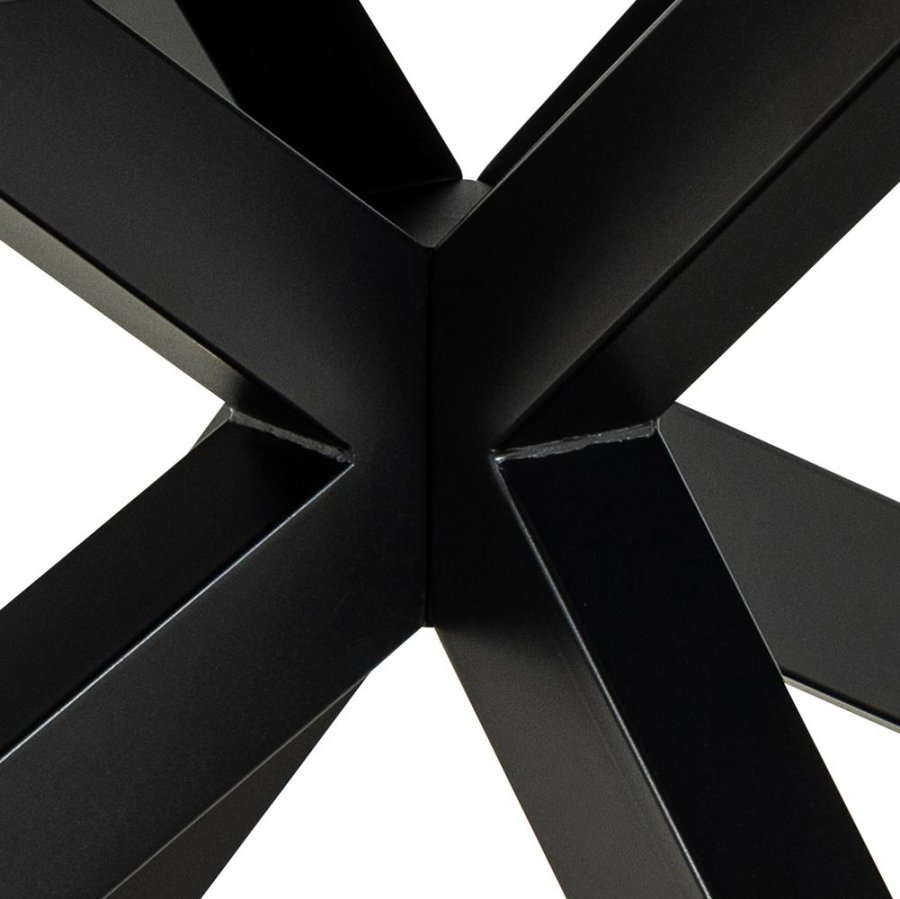 ACT NORDIC Heaven spisebord, m. 1 tillgsplade - rustbrun keramik|glas og sort stl (200/240x100)