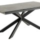ACT NORDIC Irwine spisebord, m. 1 tillgsplade - sort keramik|glas og sort stl (168/210x90)