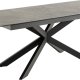 ACT NORDIC Irwine spisebord, m. 1 tillgsplade - sort keramik|glas og sort stl (168/210x90)