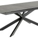 ACT NORDIC Irwine spisebord, m. 1 tillgsplade - sort keramik|glas og sort stl (200/240x100)