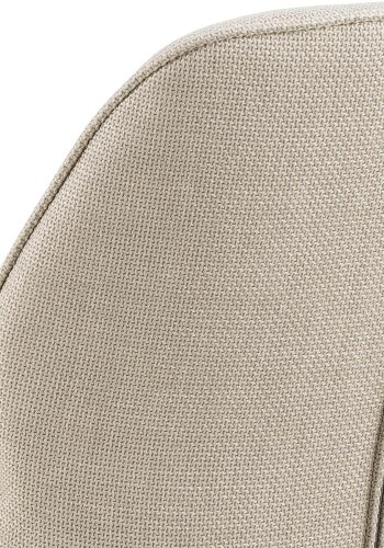 ACT NORDIC Aura spisebordsstol, m. armln og drejefunktion - beige stof og sort stl