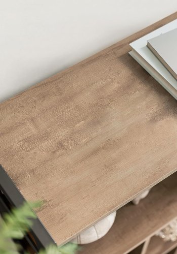 VASAGLE bogreol, m. 2 lger og 4 hylder - natur spnplade og sort stl