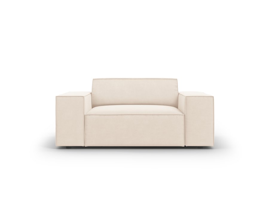 MICADONI Jodie lnestol, m. armln, 1 sde - beige fljl og sort plast