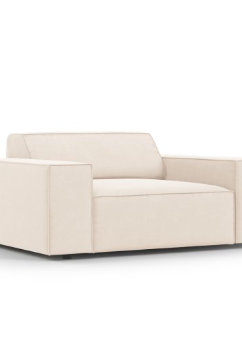 MICADONI Jodie lnestol, m. armln, 1 sde - beige fljl og sort plast