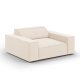 MICADONI Jodie lnestol, m. armln, 1 sde - beige fljl og sort plast