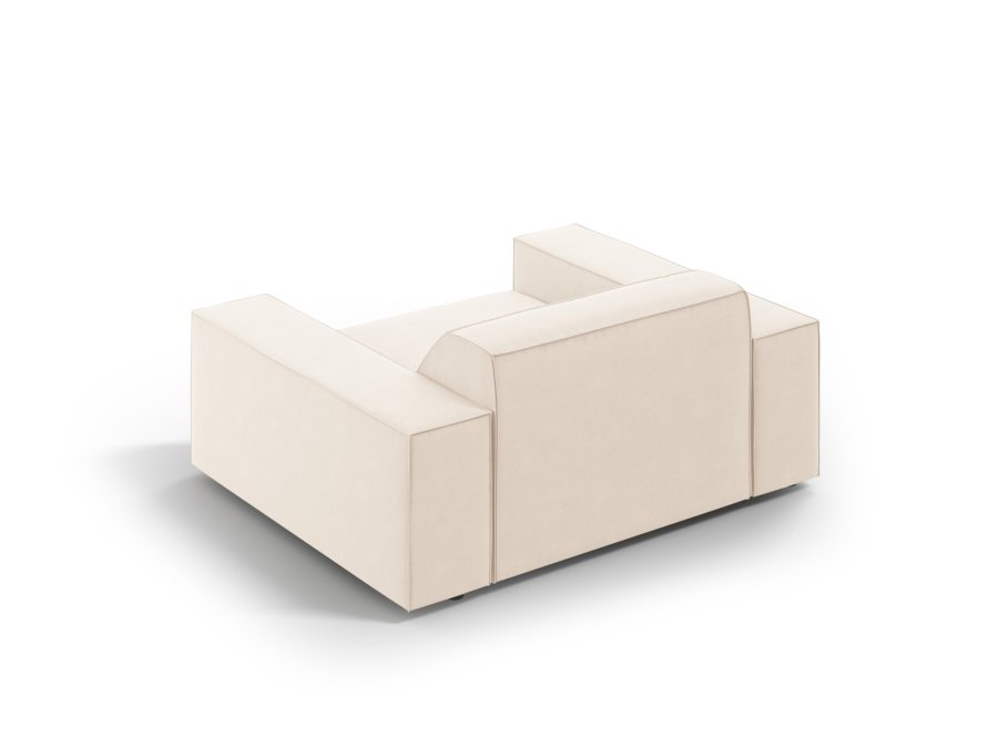 MICADONI Jodie lnestol, m. armln, 1 sde - beige fljl og sort plast