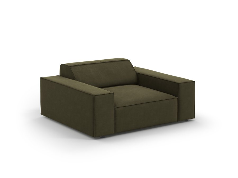 MICADONI Jodie lnestol, m. armln, 1 sde - grn fljl og sort plast