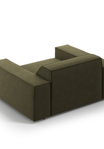 MICADONI Jodie lnestol, m. armln, 1 sde - grn fljl og sort plast