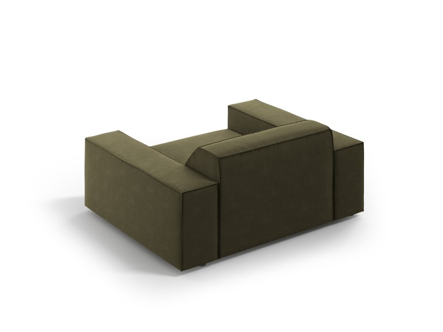 MICADONI Jodie lnestol, m. armln, 1 sde - grn fljl og sort plast