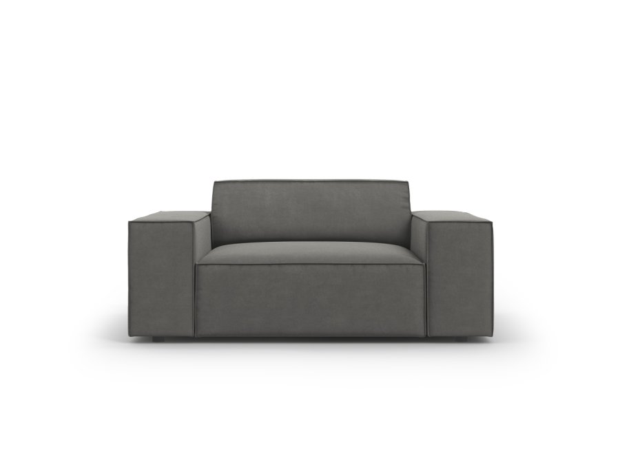 MICADONI Jodie lnestol, m. armln, 1 sde - gr fljl og sort plast