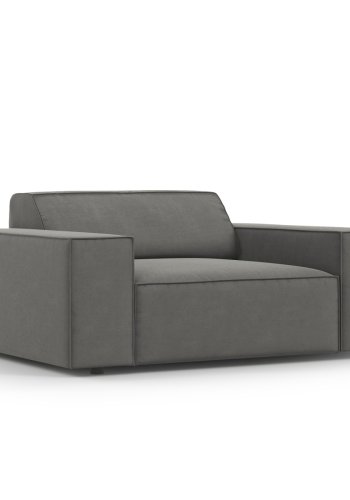 MICADONI Jodie lnestol, m. armln, 1 sde - gr fljl og sort plast