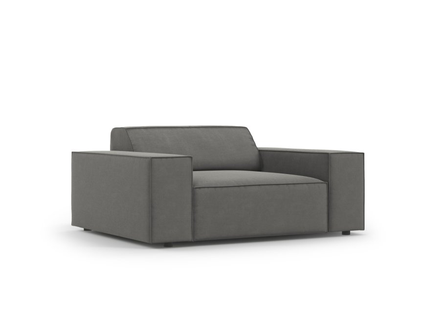 MICADONI Jodie lnestol, m. armln, 1 sde - gr fljl og sort plast