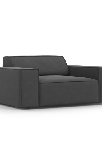 MICADONI Jodie lnestol, m. armln, 1 sde - gr fljl og sort plast