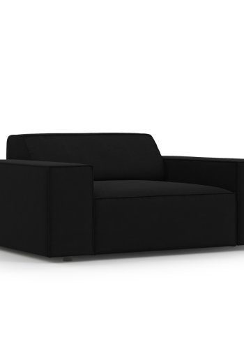 MICADONI Jodie lnestol, m. armln, 1 sde - sort fljl og sort plast