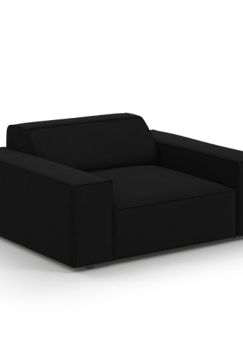 MICADONI Jodie lnestol, m. armln, 1 sde - sort fljl og sort plast