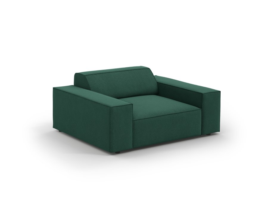 MICADONI Jodie lnestol, m. armln, 1 sde - grn stof og sort plast