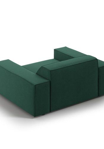 MICADONI Jodie lnestol, m. armln, 1 sde - grn stof og sort plast