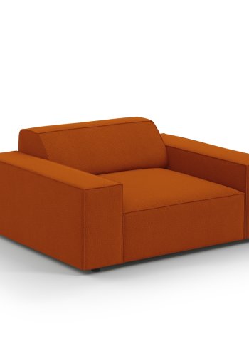 MICADONI Jodie lnestol, m. armln, 1 sde - orange stof og sort plast