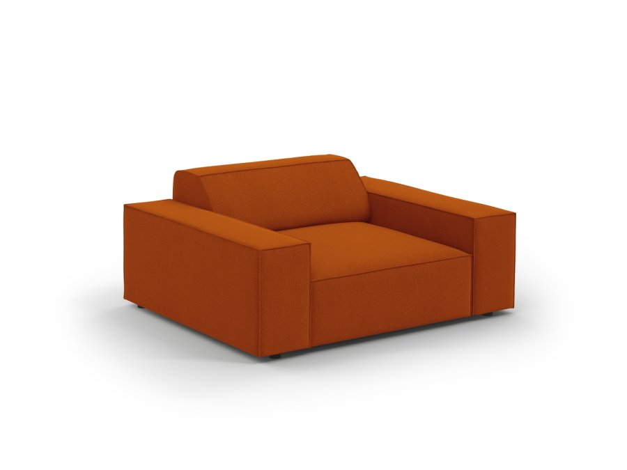 MICADONI Jodie lnestol, m. armln, 1 sde - orange stof og sort plast