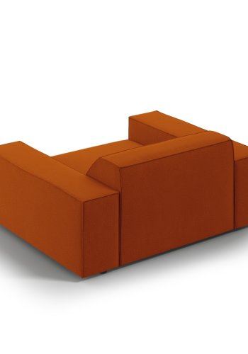 MICADONI Jodie lnestol, m. armln, 1 sde - orange stof og sort plast