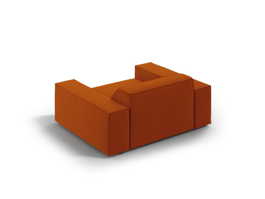 MICADONI Jodie lnestol, m. armln, 1 sde - orange stof og sort plast