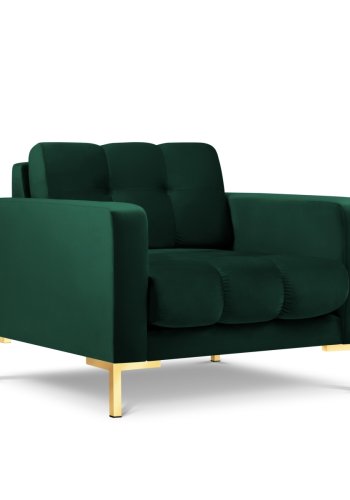 MICADONI Mamaia lnestol, m. armln, 1 sde - grn fljl og guld metal