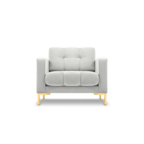 MICADONI Mamaia lnestol, m. armln, 1 sde - slv fljl og guld metal