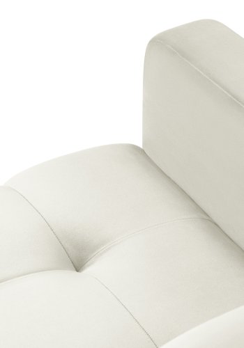 MICADONI Mamaia lnestol, m. armln, 1 sde - beige fljl og sort metal