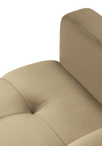 MICADONI Mamaia lnestol, m. armln, 1 sde - beige fljl og sort metal