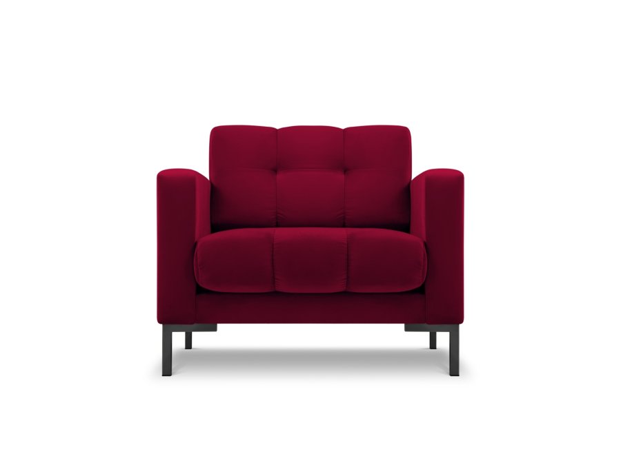 MICADONI Mamaia lnestol, m. armln, 1 sde - rd fljl og sort metal