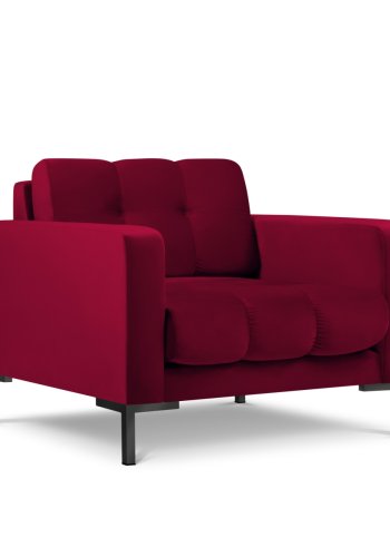 MICADONI Mamaia lnestol, m. armln, 1 sde - rd fljl og sort metal