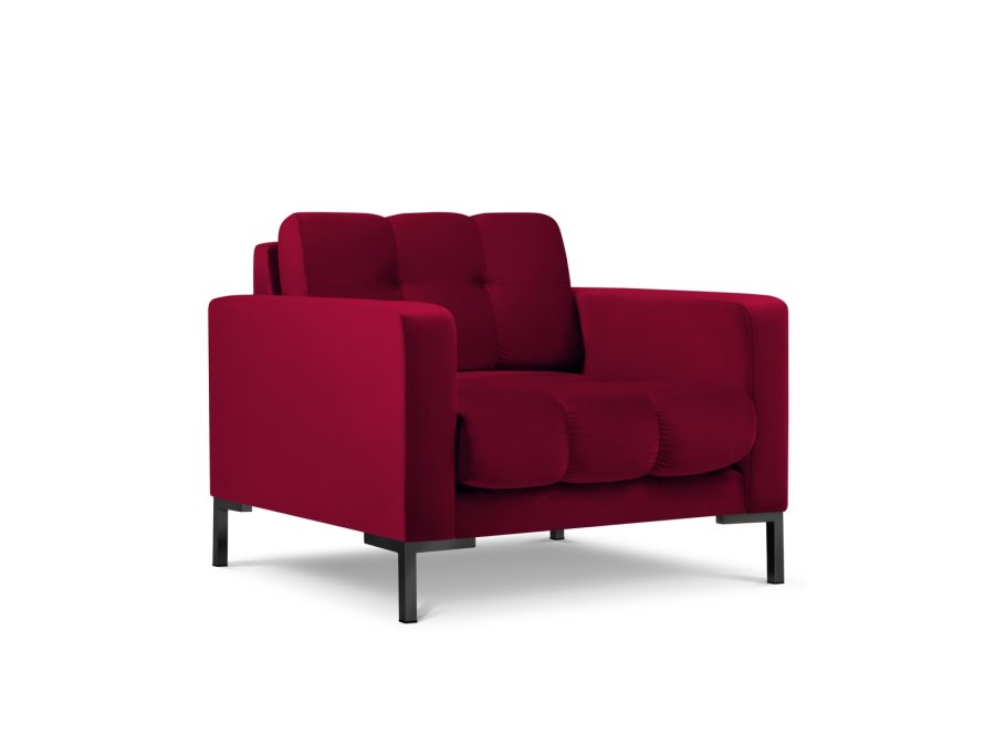 MICADONI Mamaia lnestol, m. armln, 1 sde - rd fljl og sort metal